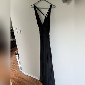 Calvin Klein Black Maxi Dress with V-Neck